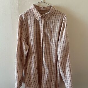 Calvin Klein Men's Light pink Plaid Shirt